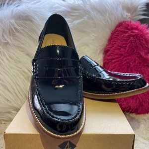Sperry Seaport Penny Loafer Black Patent Leather